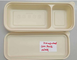 Corn Starch 2-Compartment Lunch Box